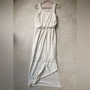 Cream Lace Maxi Dress